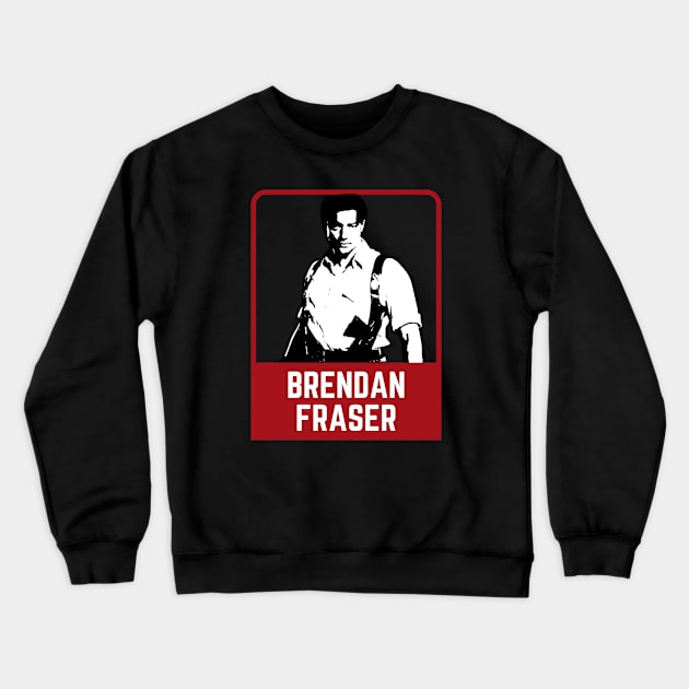 Brendan fraser ~~~ 90s retro Crewneck Sweatshirt by BobyOzzy